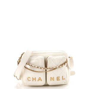 Chanel Logo Twin Pockets Chain Camera #260940C43B